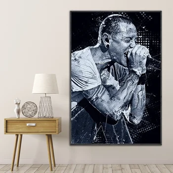 

Singer Chester Bennington Music Art Canvas Poster Home Wall Decor (No Frame)
