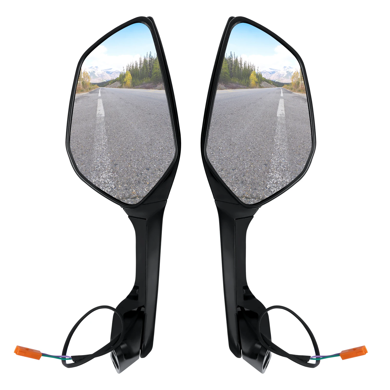 LEDターンシグナルライト付きバックミラー zx10r ZX-10R 2011 2012 2013用サイドミラー カワサキニンジャ2014 zx10r zx 10r 2015 LED ターンシグナルライト付きサイドバックミラー Kawasaki Ninja