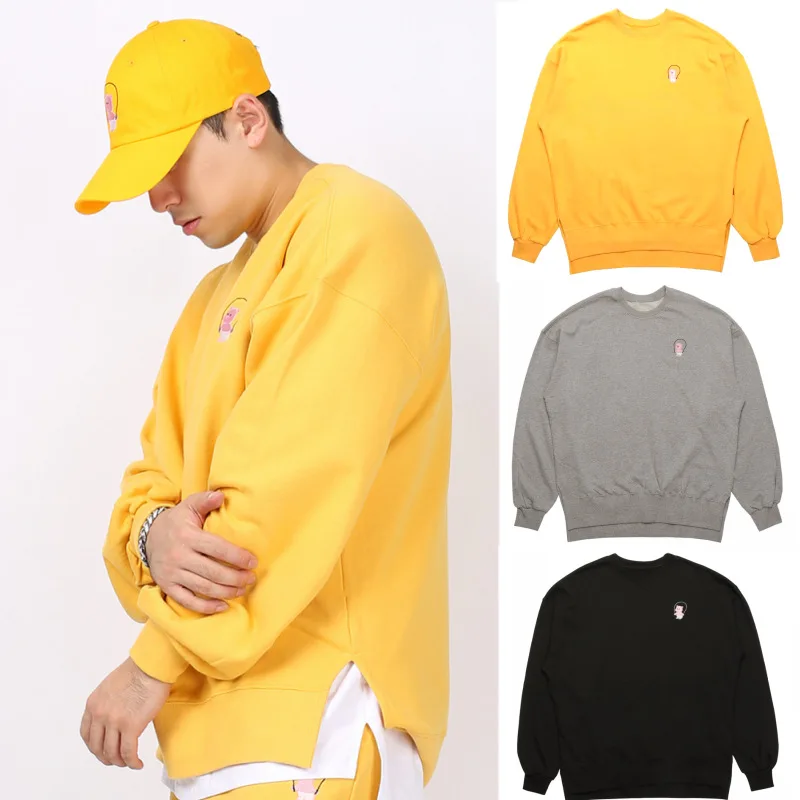 

Muscle Brother Spring Autumn & Winter Korean-style Solid Color Fashion Man Embroidered Hoodie Thin Youth Sports Fitness Sweater