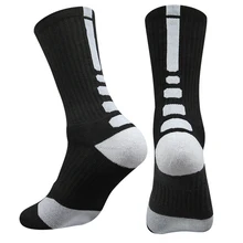 Men Socks Basketball Socks Sport Socks Mid-Calf Elite Socks Men Professional Thicken Soft Breathable Absorbs Sweat