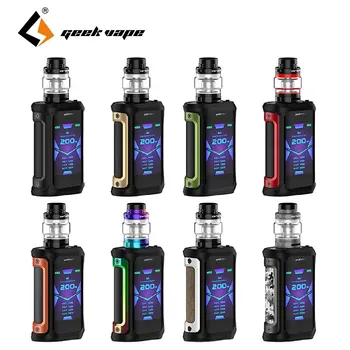 

Original GeekVape Aegis X Kit 200W Box Mod with Cerberus Subohm Tank 5.5ml/2ml Electronic Cigarette Vape Kit vs Aegis solo/ Gen