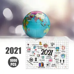 Puzzle auto assemblage 1000 papier, jouet éducatif pour enfants, 2021 pièces 