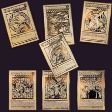 Yu Gi Oh японское аниме вокруг Золотой английской карты Крылатый Дракон гигантский солдат небо Дракон металлическая карта детская игрушка подарок