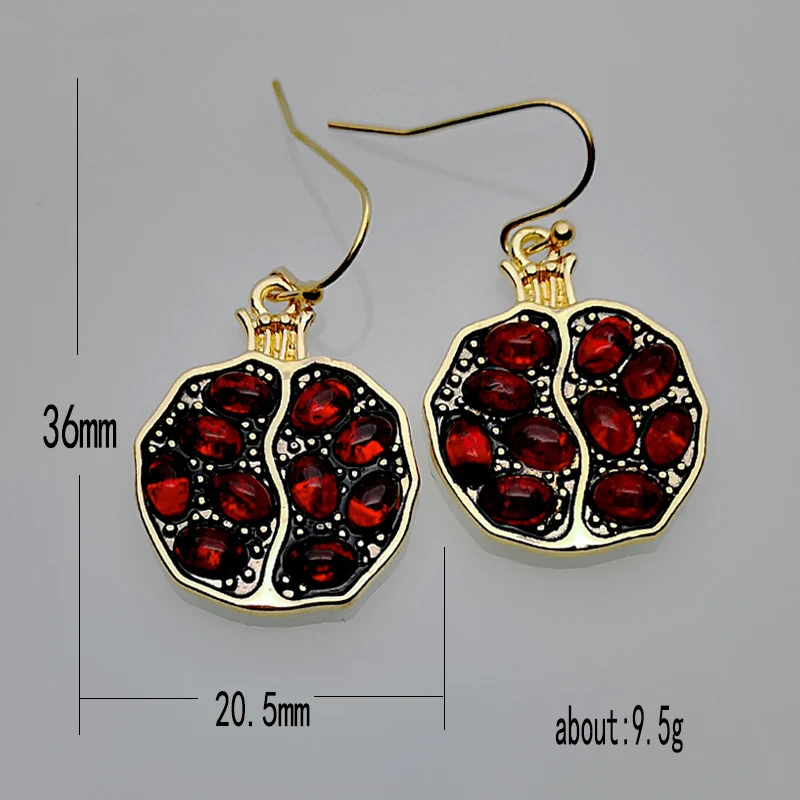 Модное винтажное ожерелье с подвеской в виде красного граната золотого цвета