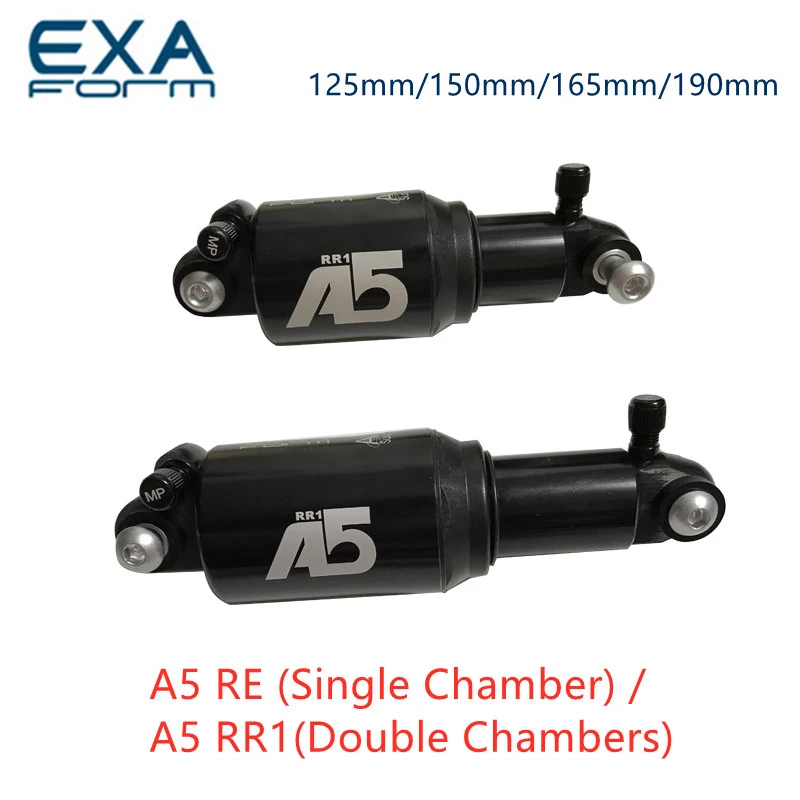 KS A5 Mountain Bike Air Rear Shock - 125mm/150mm/165mm/190mm Options For MTB & Folding Bikes
