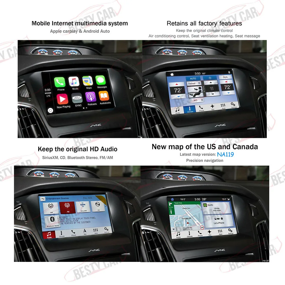 Mise à Jour Sync 3 Vers Sync 4 Kit De Mise À Niveau Sync 2 Vers Sync 3 D'origine, Module Apim Carplay Pour  Ford Lincoln Sync3.4 Usb Media Hub, Écran Tactile, Navigation Gps - Câbles,  Adaptateurs Et Douilles - AliExpress