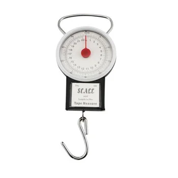 

Portable Fishing Hook 22kg Hanging Weighing Scale Jewelry Tool Scale ABS Plastic Said Weighing With Tape Measure Fish Scales