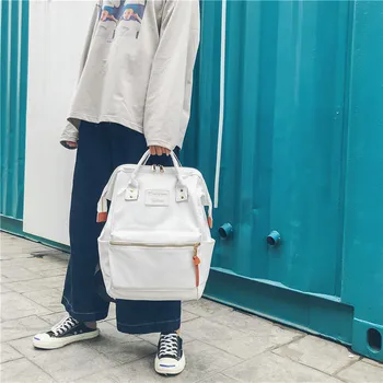 

Korean version large-capacity backpack female pu soft leather school student schoolbag leisure travel backpack Shoulder Bags