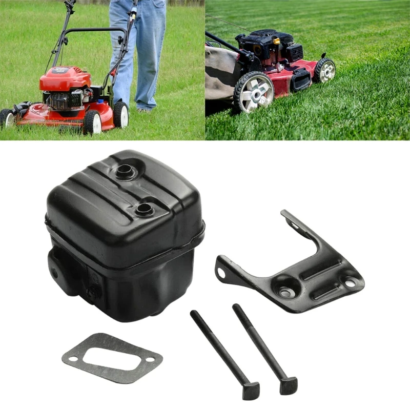 K1KA Chainsaw Muffler Assembly with Exhaust Gasket Bracket Compatible with Hus-qvarna 340 345 346 346XP 350 351 353 2