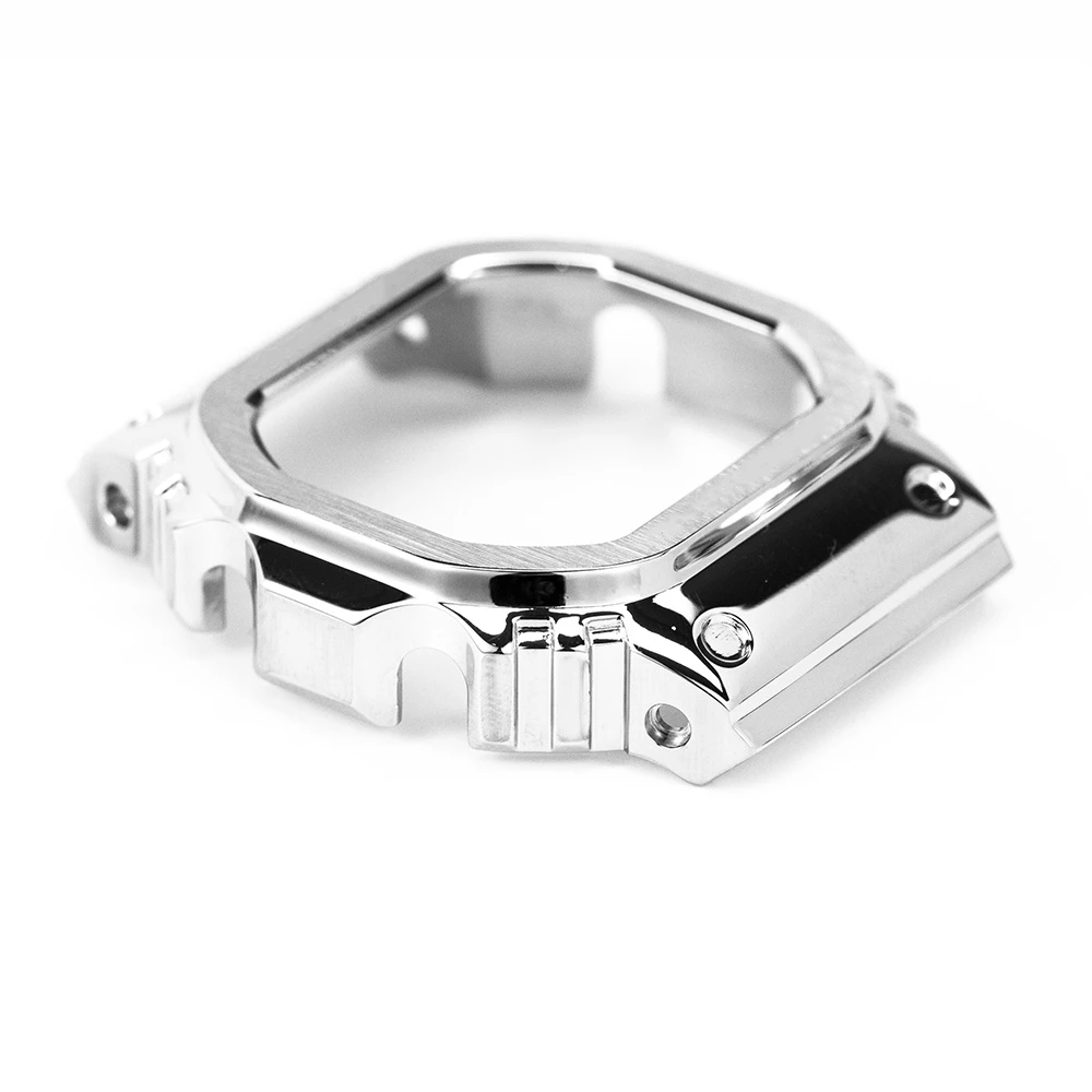 Ремешок серебряный для часов DW5600/5610 из нержавеющей стали 316L|Ремешки часов| |