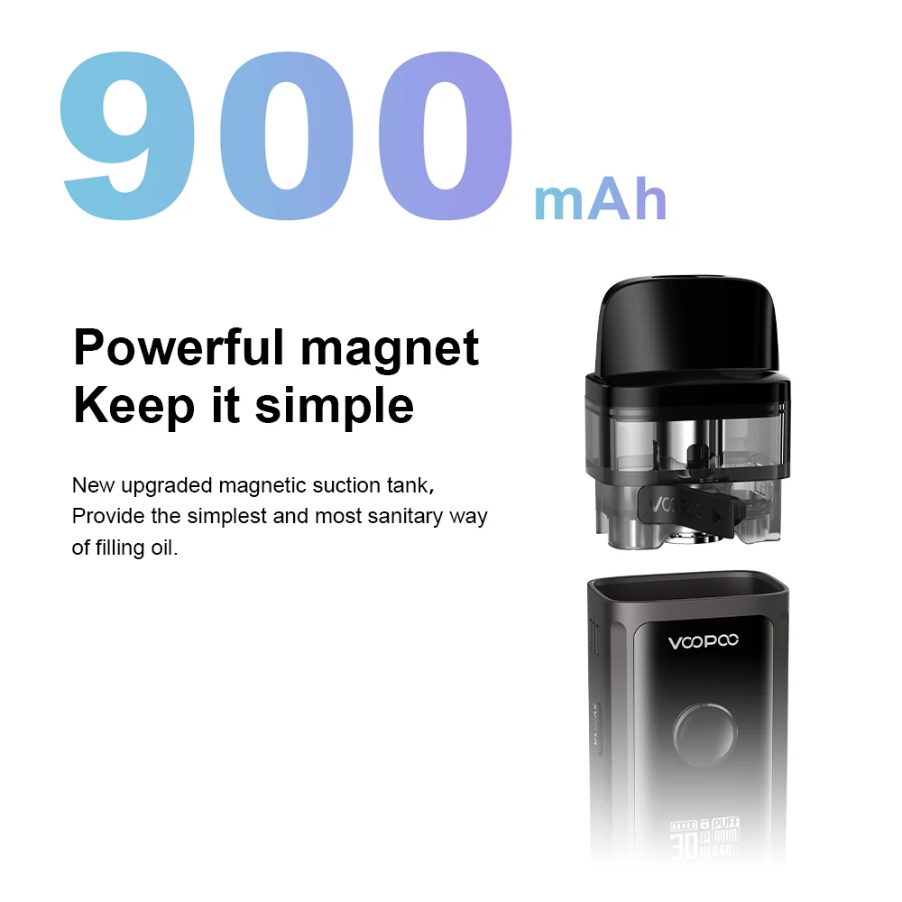 Оригинальный комплект VOOPOO Vinci Air Pod Mod аккумулятор 900 мАч 4 мл DL MTL 0 45 3.0ohm Vape Kit с