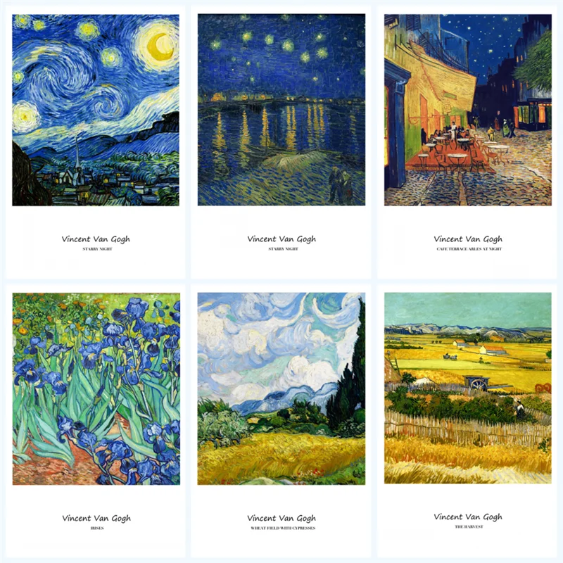 Monet Van Gogh Art Famous Impression Canvas Painting Posters And Prints  Cuadros Wall Art Picture For Living Room Home Decoration - Painting \u0026  Calligraphy - AliExpress