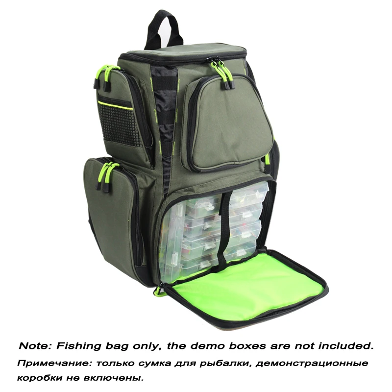 Fishing Bag Large Capacity Multifunctional Bag Backpack Outdoor Fishing  Tackle Bag 44*41*25 X663