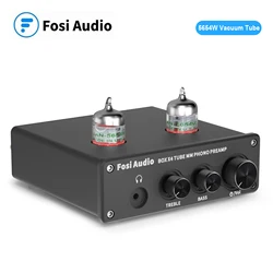 Fosi Audio Hifi Phono Preamp BOX X4 Turntable Phonograph Preamplifier With 5654W Vacuum Tube Amplifier