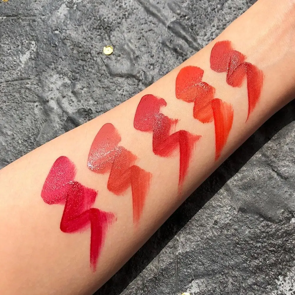 

Five Pack Cigarette-shaped Lipstick Set Matte Velvet Girl Cigarette Tube Lasting Set Pink Creative Glaze Lip W9T7