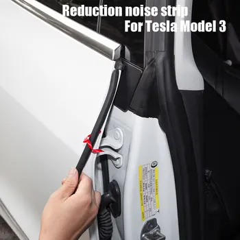 

For Tesla Model 3 2017-2020 Car reduction noise strip 4 Doors noise strip+Front engine hoot+Rear trunk lid 6PCS/Set