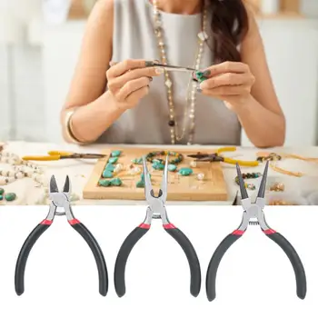 

3pcs 5inch Portable Jewelry Pliers Tool Equipment with Spring for DIY Handcraft Making Processing Long Service Time Jewelry Tool