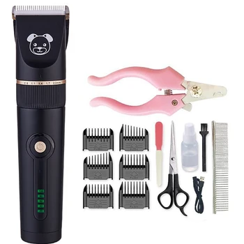 

Professional Pet Hair Trimmer Electric Rechargeable Cat Dog Clipper Grooming Cutters Powerful Shaver Machine For Animal