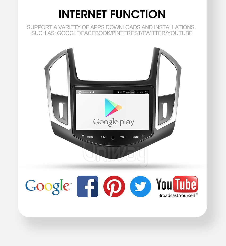 Uniway DSP ips android 9,0 автомобильный dvd gps для Chevrolet Cruze 2013 автомобильный Радио gps Навигация стерео с рулевым колесом