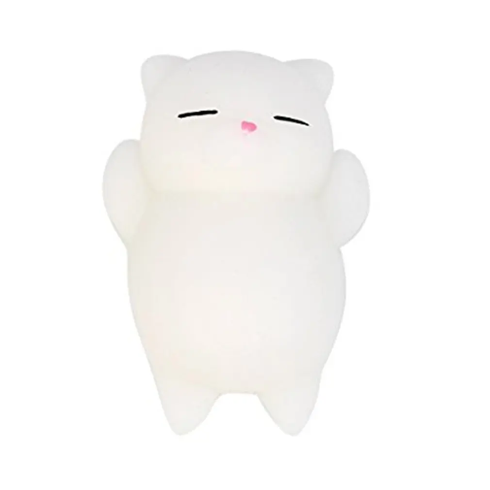 

1Pcs 5CM Lovely Cartoon Cat Squishy Toy Anti-stress Soft Mini Animal Squeeze Toy Stress-Relief Decompression Healing Toy Gift
