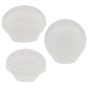 

3 Pieces Silicone Egg Mould DIY Resin Ornament Decorating Craft Jewelry Making Mold Dried Flower Hand Tool