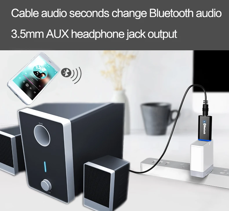 AEAK Bluetooth 5,0 аудио приемник передатчик мини стерео Bluetooth AUX RCA USB 3,5 мм разъем для ТВ ПК автомобильный комплект беспроводной адаптер