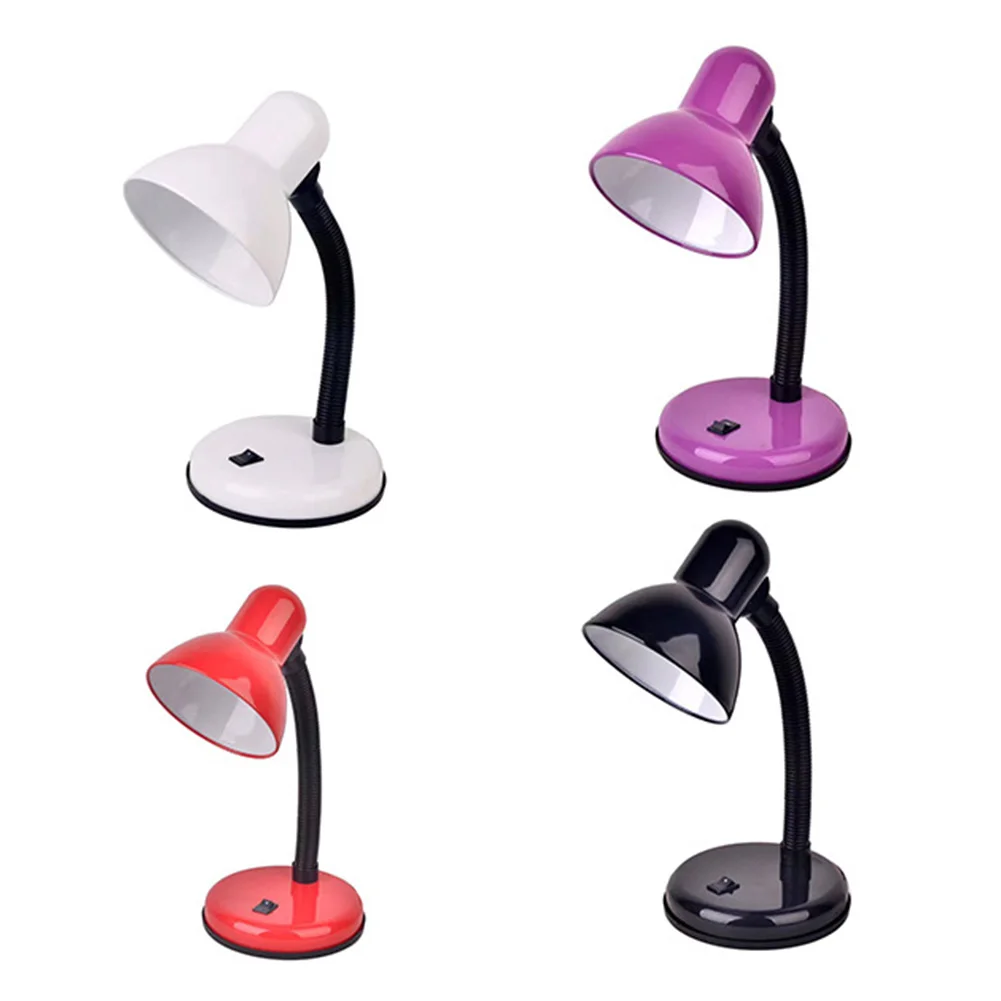 E27 Desk Eye Care Bedroom Flexible Neck Table Lamp With Switch Office For Parlor Night Study Modern Reading Library Led