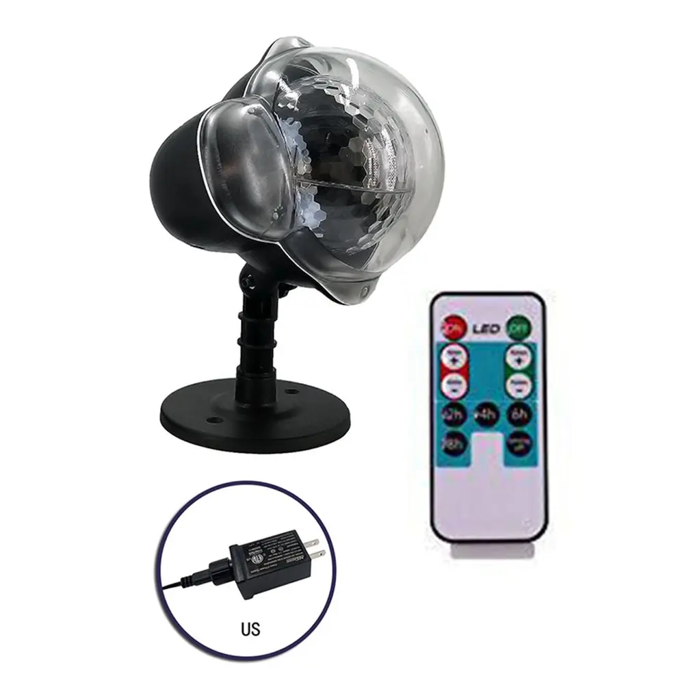 

Mini Snow Light Snowflake Projection Lamp Led Outdoor Waterproof Lawn Laser Light Christmas Day Projection Lamp US/EU/UK/AU Plug