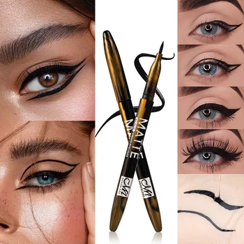 

Menow makeup eyeliner pencil cool black soft head waterproof long lasting quick dry liquid eyeliner pen MN138