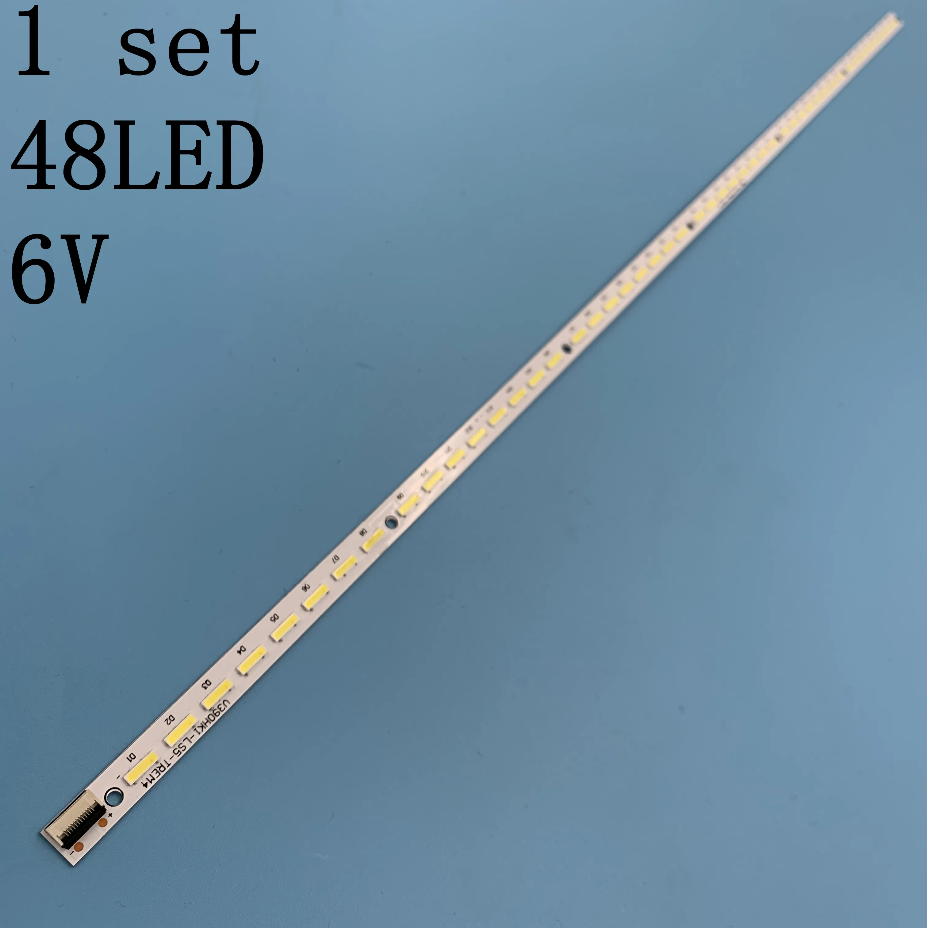 Tira de luces LED de fondo para PANASONIC TX-L39EM5B, 39/210G, 39 , TV VLED_1, V390HK1-LS5-TREM4, 1 ud. = 48LED, 495MM