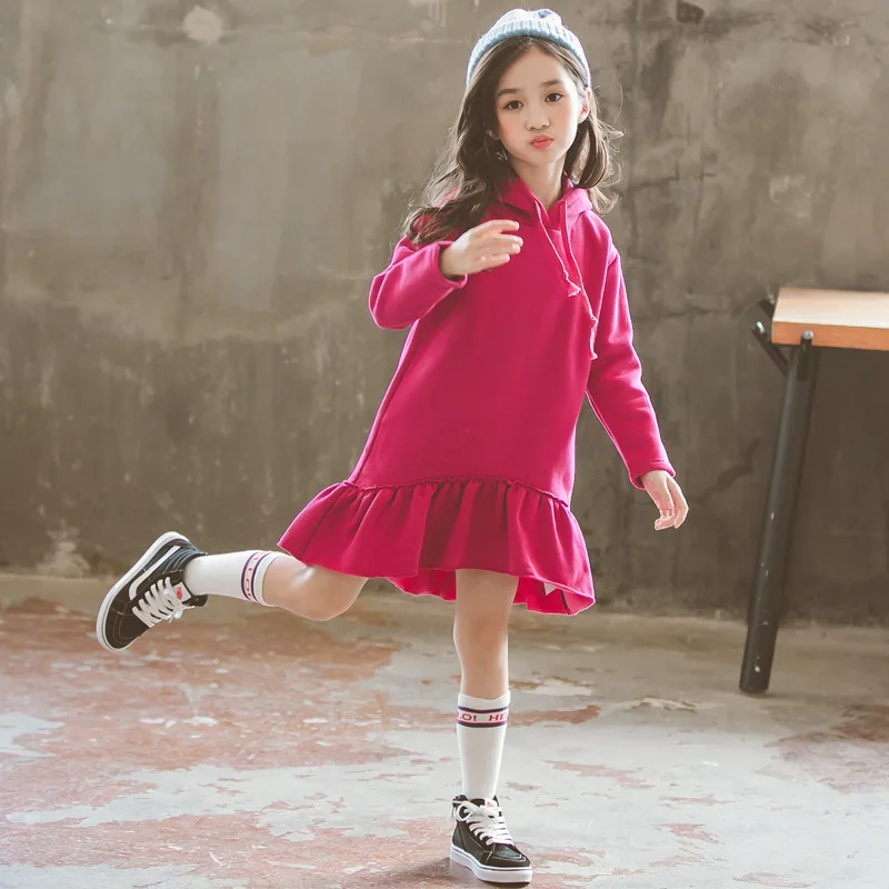 Г. Новое Осеннее хлопковое платье для малышей зимняя Рождественская одежда с рыбий хвост для девочек платья для мам и дочек платье с оборками для девочек#3704