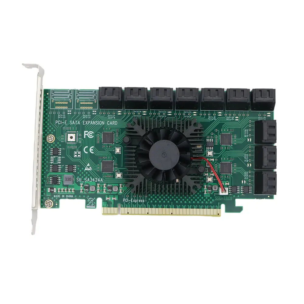 

Переходник для майнинга Чиа, 20 портов, адаптер SATA PCI-E, PCIE SATA PCI Express X16 SATA, контроллер карт PCIE на SATA3 6 Гбит/с, дополнительные карты