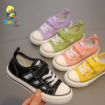 

Babaya Children's Canvas Shoes Breathable Hollow Boys Shoes 2020 Summer New Style Board Shoes kids Girls' Shoes