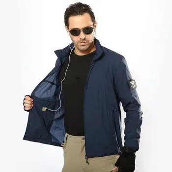 

Men's Lightweight Long Sleeve Sunscreen Fishing Shirt Quick Dry Tactical Windbreaker Waterproof Zip Up Hoodie Summe Jacket Coat