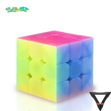 Qiyi Yongshi W 3x3x3 анти-клей желе цвет волшебный куб дети Alpinia кислородные игрушки подарок пластик чудесное искусство воин