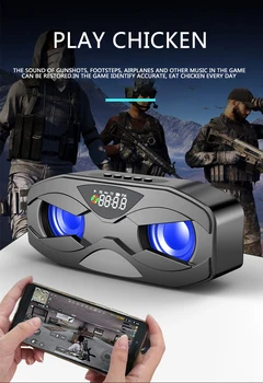 

Cool Robot Design Bluetooth Speaker LED Rhythm Flash Smart Wireless Loudspeaker FM Radio Alarm Clock TF Card Support