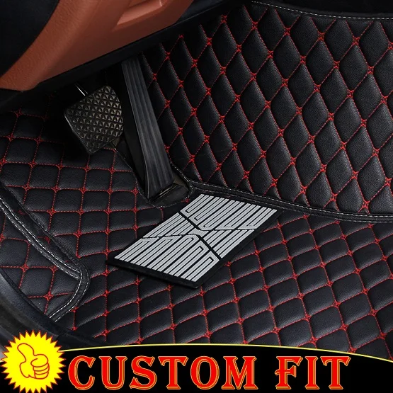 Автомобильные коврики подходят для tesla модель 3 автомобиль Accessoriescar коврики для авто коврики Ковры - Название цвета: Black with Red