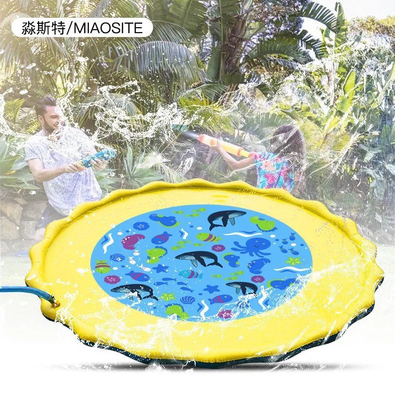 Water Mat Children's Play Mat Baby Water Mat Water Play Mat Baby Play Mat Games Beach Inflatable Spray Water Cushion Toys