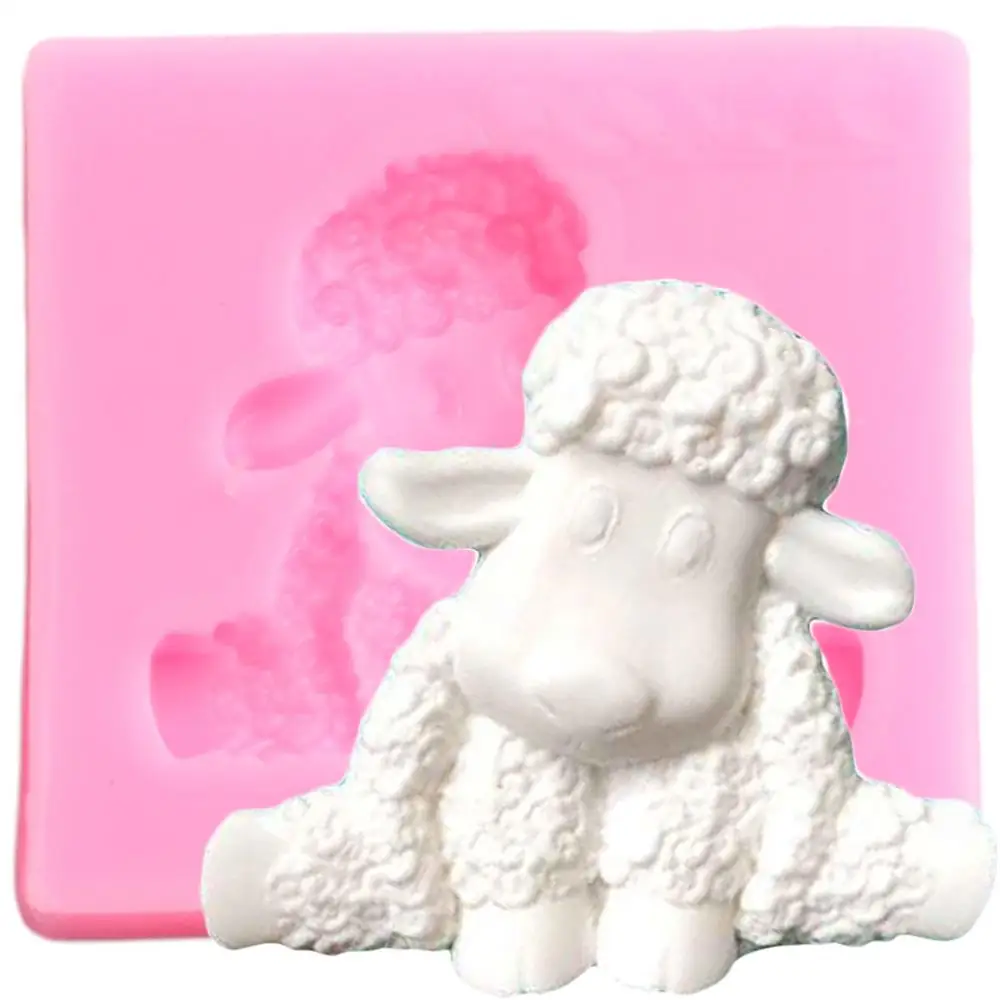 3D Sheep Silicone Mold Animal Cupcake Fondant Molds Sugarcraft Cake Decorating Tools Candy Clay Chocolate Gumpaste Moulds | Дом и сад
