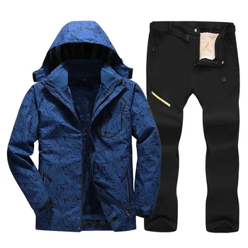 

Winter Ski Suit for Men Warm Windproof Waterproof Outdoor Sports Snow Jackets and Pants Male Skiing Snowboard Coat