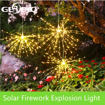 

DIY Solar Fireworks String lights For Garden Decoration Bouquet LED String Christmas Festive Fairy lights Outdoor Solar lamps