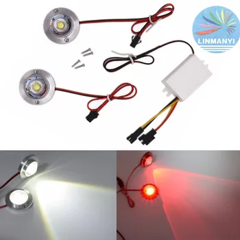 

2 IN 1 Flashing lights 10W Strobe Fog Warning Light Strobe Caution Light Car Emergency Beacon Light Bar Plice Light White Red
