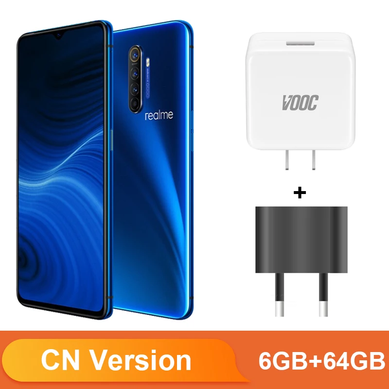 CN 6GB 64GB Blue Realme X2 Pro X 2 глобальная версия CN распродажа 6,5 ''мобильный телефон Snapdragon 855 Plus 64MP Quad камера телефон nfc 50W быстрое зарядное устройство - Цвет: CN 6GB 64GB Blue