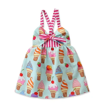 

baby girl dress cartoon summer girl baby 2020 summer vestiods lovely cute kids girls clothing tutu party girls outfits clothing