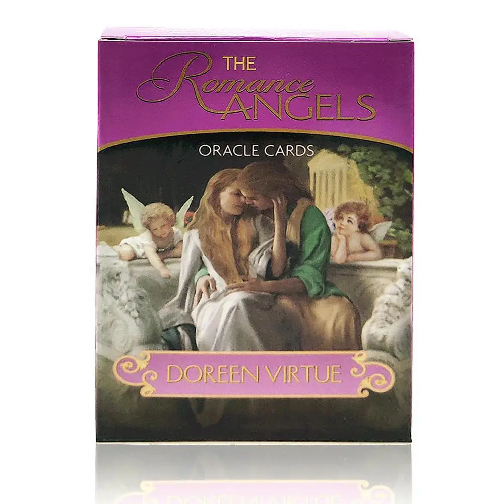 gold romance angles Английские карты Oracle колода, карты Таро руководство гадание fate настольная игра карточная игра для женщин - Цвет: gold romance angles