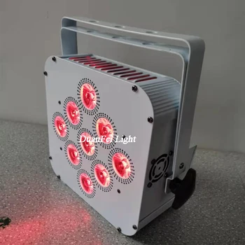 

4pcs indoor dj led uplighting 9x18w 6in1 rgbwa uv led wash par light wireless battery par led