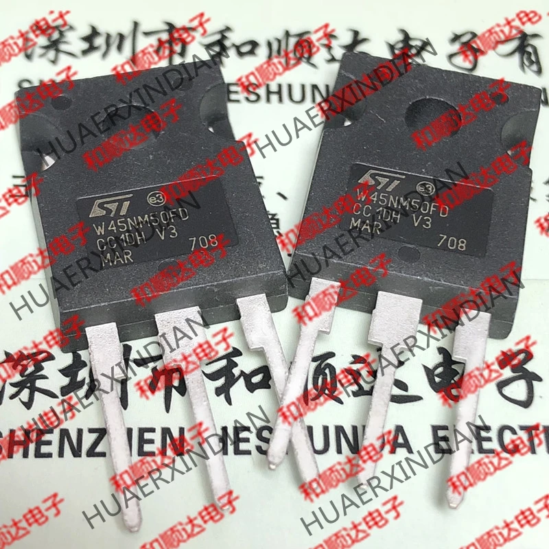 5 шт., новые оригинальные кнопки W45NM50FD STW45NM50FD-247 500V 45A