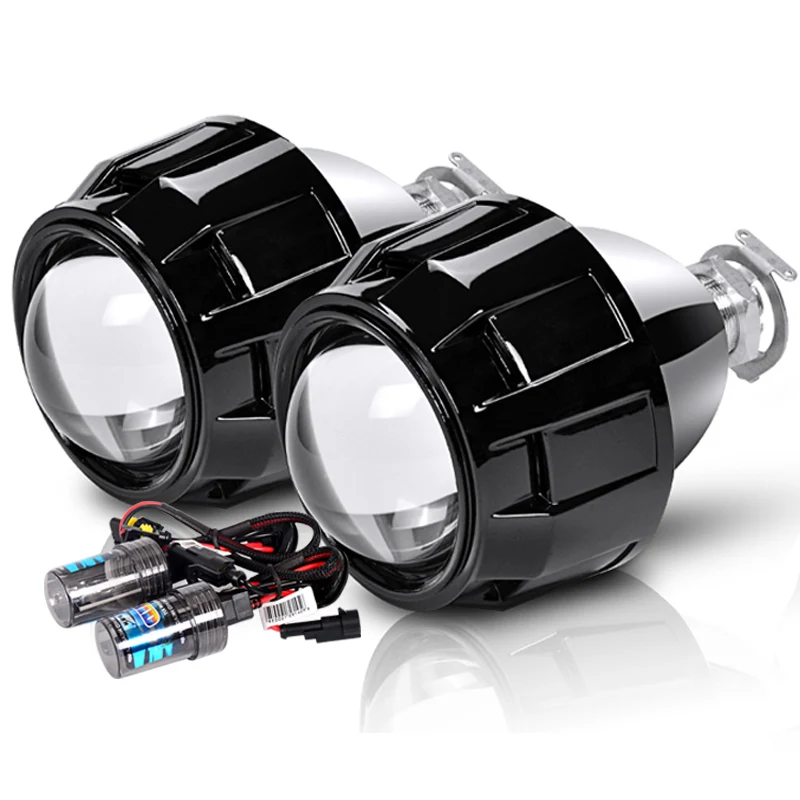 Мини 2 5 дюймовые HID биксеноновые фары прожекторные линзы модифицированные H7 H4