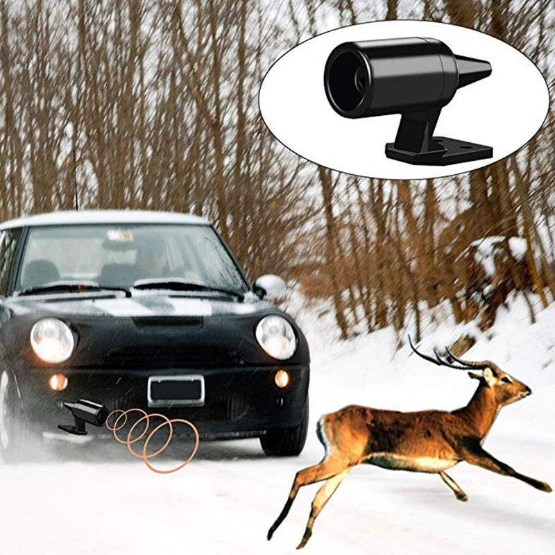 NEW-Deer Alert For Vehicles Avoids Deer Collisions Car Deer Warning Black Ultrasonic Wildlife Warning For Auto Motorcycle Truck - Famidy.com