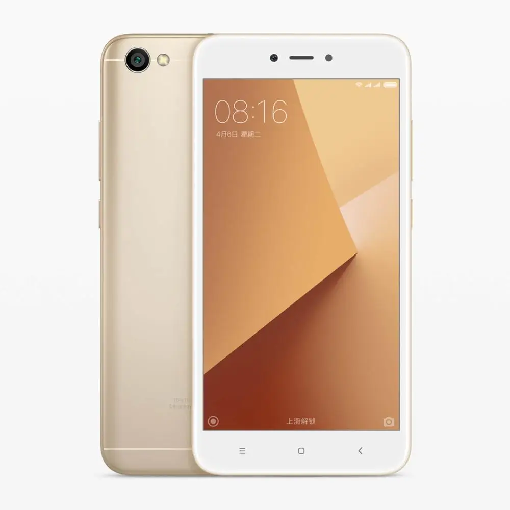 Мобильный телефон Xiaomi Redmi Note 5A с глобальной версией, 2 ГБ, 16 ГБ, четырехъядерный процессор Snapdragon 425, камера 5,5 МП, аккумулятор 3080 дюйма, мАч - Цвет: Gold